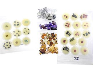 Lot of 140 Assorted Semi Precious Loose Gemstones