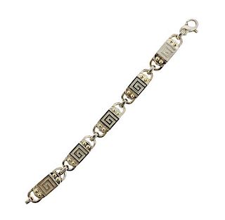 Charsinsky 18k Gold Sterling Silver Link Bracelet