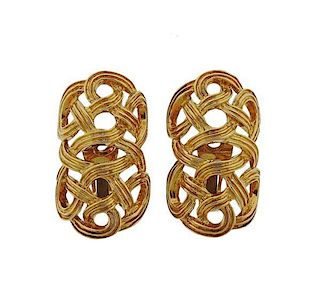 1970s 18k Gold Earrings