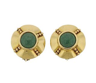 Zolotas 18K Gold Gemstone Earrings