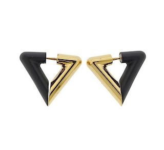Louis Vuitton Metal Resin Earrings