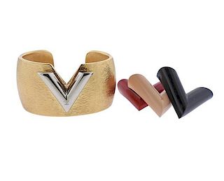Louis Vuitton Metal Resin Interchangeable Bracelet