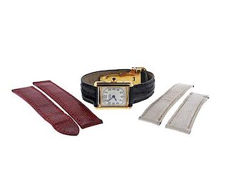 Cartier Tank Vermeil Quartz Watch