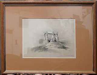 Roberts, David,   Scottish 1796-1864, "The temple of wady Kardassy in Nubia",
