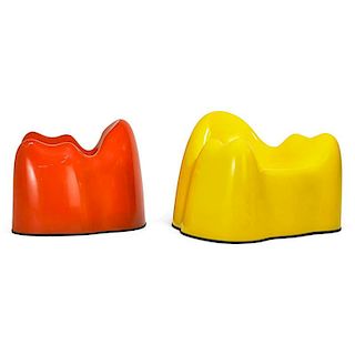 WENDELL CASTLE Two Molar chairs