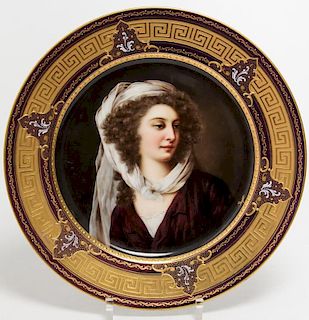 Royal Vienna Porcelain Cabinet Plate, Antique