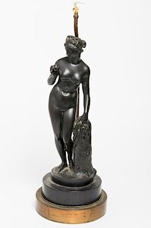 After Falconet- "Eve" Sculpture Mounted as Lamp