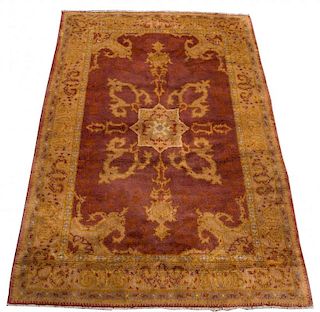 Oushak Turkish Carpet - 5' 9" X 8' 9"