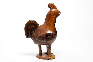 Moravian Pie Bird-Style Standing Chicken Figurine