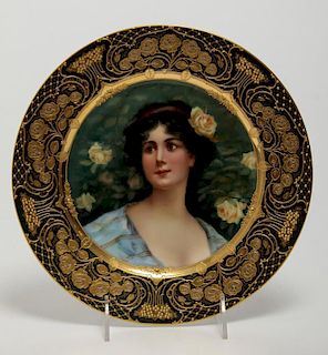 Royal Vienna Porcelain Cabinet Plate, Antique