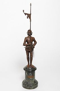 Austrian Bronze Statue Wiener Rathausmann, 19th C.