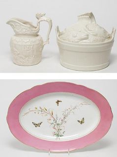 Porcelain & Ceramic Kitchen Items, 3 Vintage Pcs