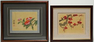 Chinese Hand-Painted Flower Pictures, 2