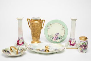 Continental Porcelain Items, Vintage Hand-Painted