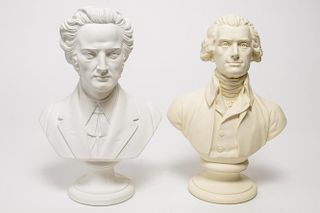 Thomas Jefferson & Fredric Chopin Cast Busts