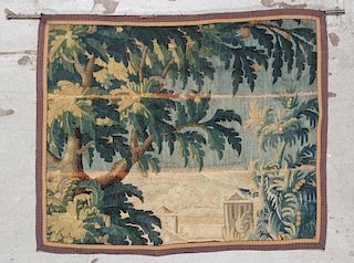 18th C. Flemish Tapestry Fragment: 3'8'' x 3'