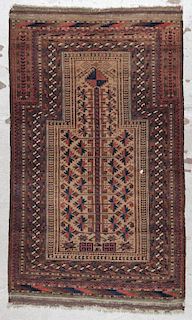 Antique Beluch Prayer Rug: 2'11'' x 5'