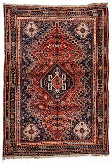 Antique Shiraz Rug: 4'8'' x 6'7''