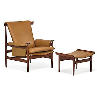 FINN JUHL Bwana lounge chair and ottoman
