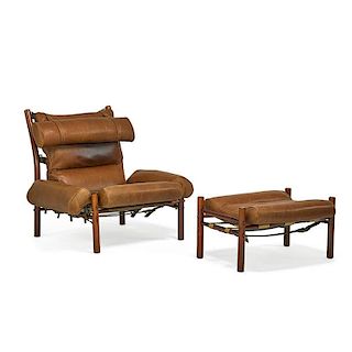 ARNE NORELL Inka lounge chair and ottoman