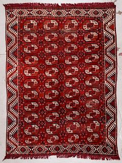 Semi-Antique Turkmen Rug: 6'10'' x 9'2''