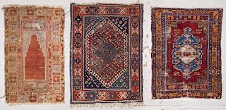 3 Antique Turkish Rugs