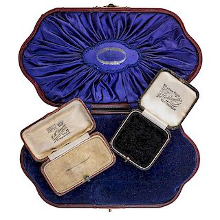 COLLECTION OF ANTIQUE JEWELRY BOXES