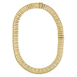 YELLOW GOLD COLLAR NECKLACE