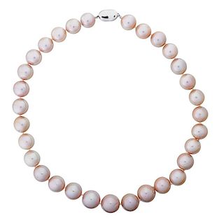 PINK FRESHWATER CULTURED PEARL NECKLACE