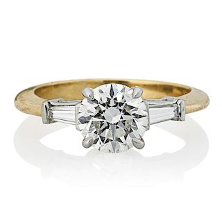 TIFFANY & CO. DIAMOND & YELLOW GOLD ENGAGEMENT RING