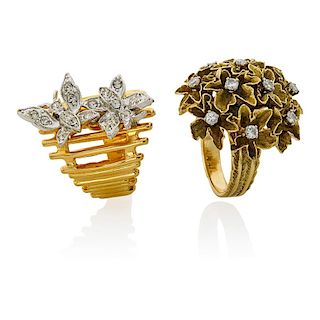 WHIMSICAL RINGS, INCL. DIAMONDS & GOLD