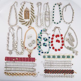COLLECTION OF MOSTLY DESIGNER COSTUME JEWELRY