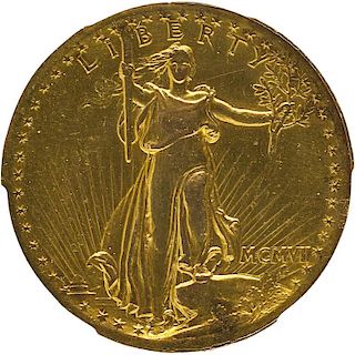 U.S. 1907 ST. GAUDENS HIGH RELIEF $20 GOLD COIN