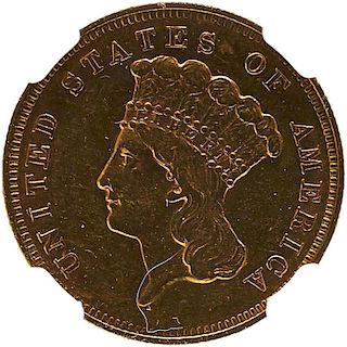 U.S. 1856-S $3 GOLD COIN