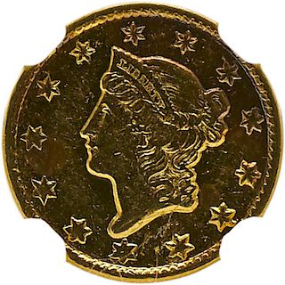 U.S. 1850-D $1 GOLD COIN