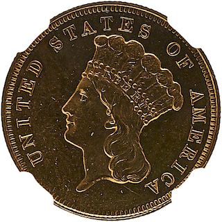 U.S. 1864 $3 GOLD COIN