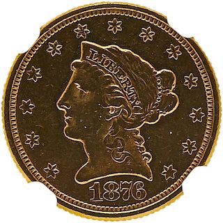 U.S. 1876 $2.5 GOLD COIN