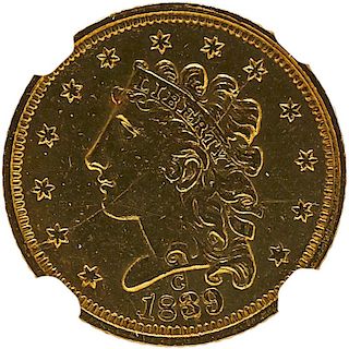 U.S. 1839-C $2.5 GOLD COIN