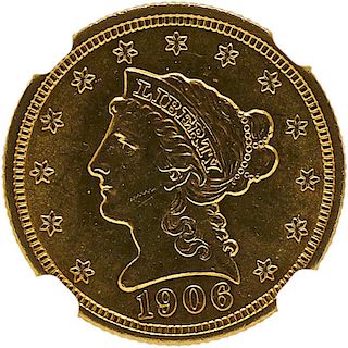 U.S. 1906 $2.5 GOLD COIN