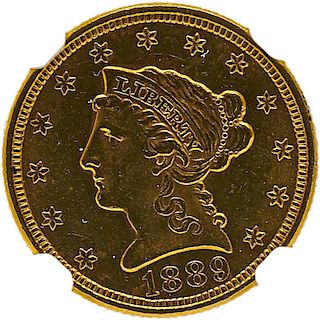 U.S. 1889 $2.5 GOLD COIN