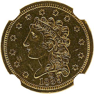 U.S. 1839-D $2.5 GOLD COIN