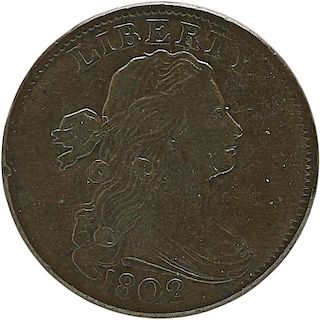 U.S. 1802 DRAPED BUST 1C COIN