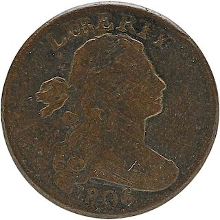 U.S. 1806 DRAPED BUST 1C COIN