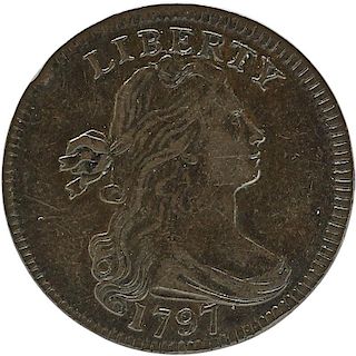 U.S. 1797 DRAPED BUST 1C COIN