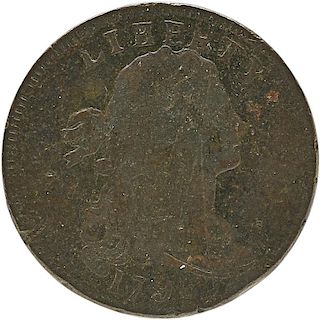 U.S. 1796 DRAPED BUST 1C COIN