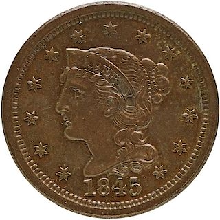 U.S. BRAIDED HAIR 1C COINS