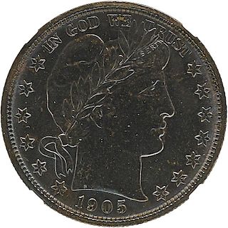 U.S. 1905 BARBER 50C COIN