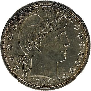 U.S. 1901 BARBER 50C COIN