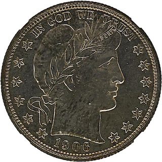 U.S. 1906-O BARBER 50C COIN
