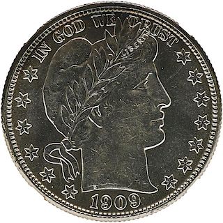 U.S. 1909-S BARBER 50C COIN